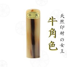 画像2: 【手仕上げ開運印鑑】牛角色最高品・3印セット (2)