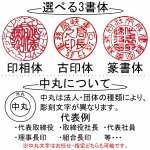 画像4: 【法人一般印章】つげ・黒水牛丸印【天丸タイプ】 (4)